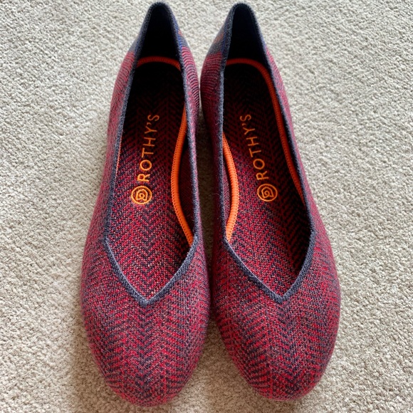 ❌SOLD❌ NEW Rothy’s Merino Bordeaux Flats Online Exclusive - Picture 7 of 9